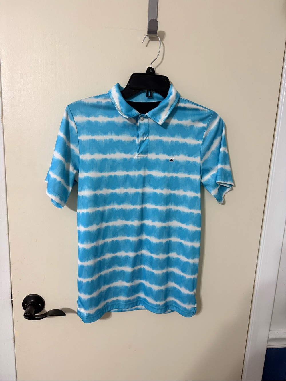 Boy’s Blue Tie-Dye Polo Shirt - Classic Casual